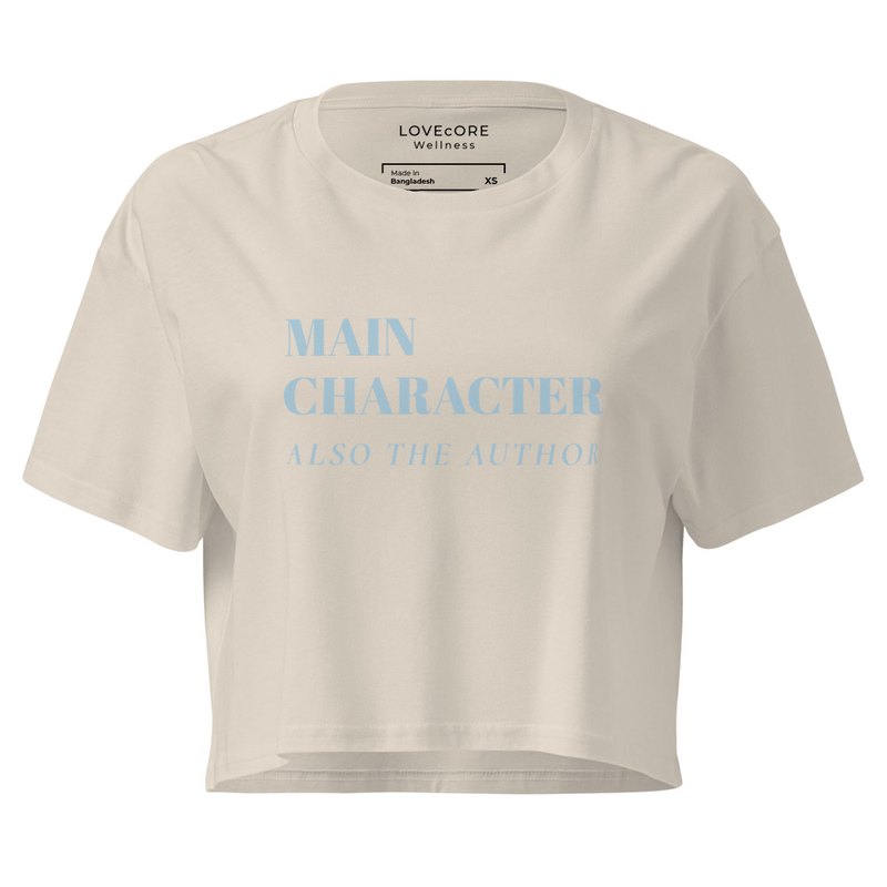 Women’s MAIN CHARACTER crop – XS, Bone