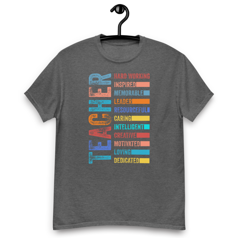 Colorful Teacher classic tee