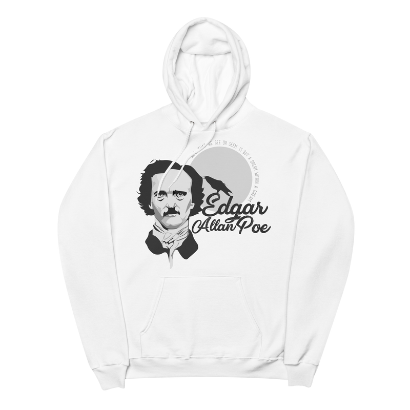 Edgar Allan Poe - Poetry Matters Unisex fleece hoodie