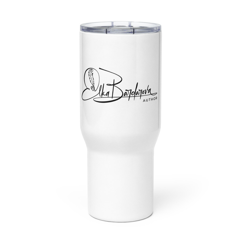 Travel mug with a handle
