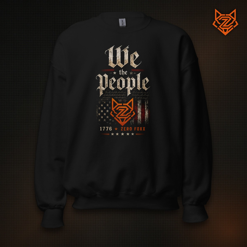 We the People — Script & Stars | Sweatshirt — Front