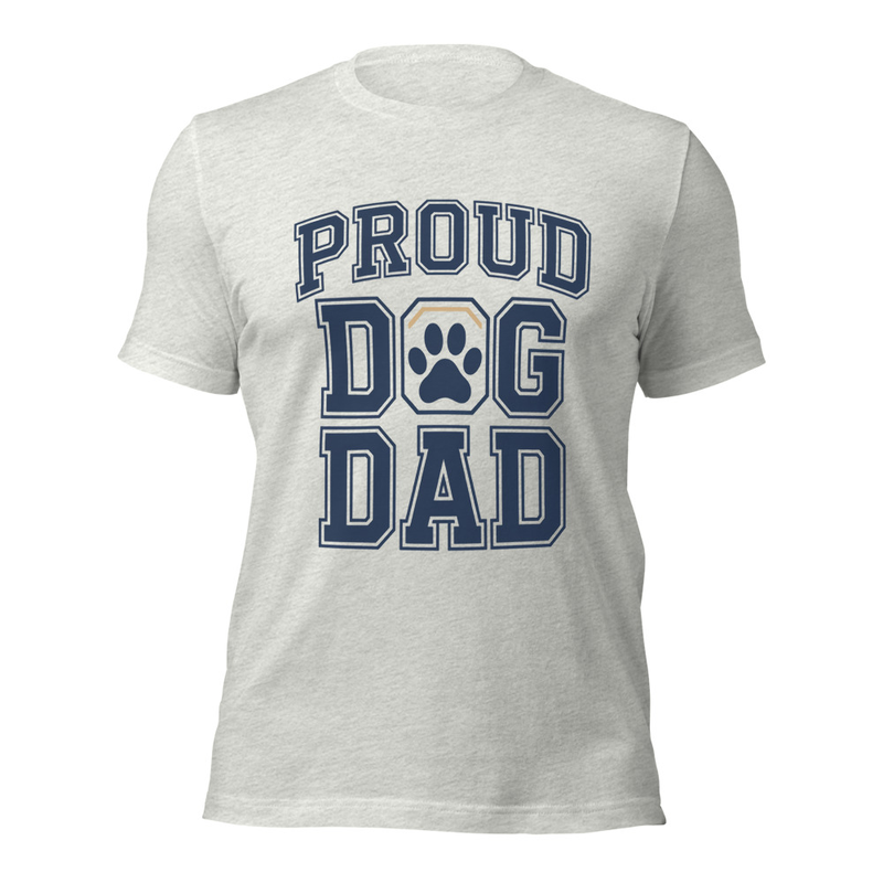 Dog Dad Tee in Ash