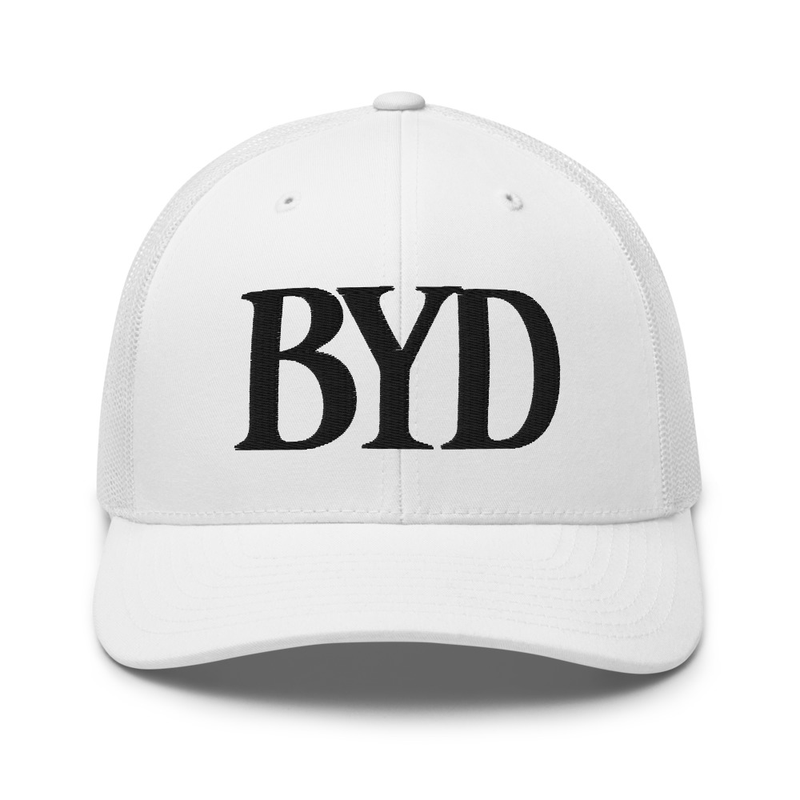 BYD Trucker — White (Yupoong 6606)