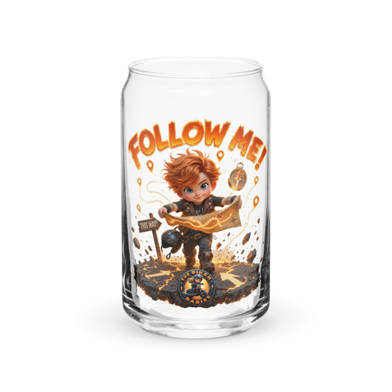 Logan Follow Me 16oz Can Glass