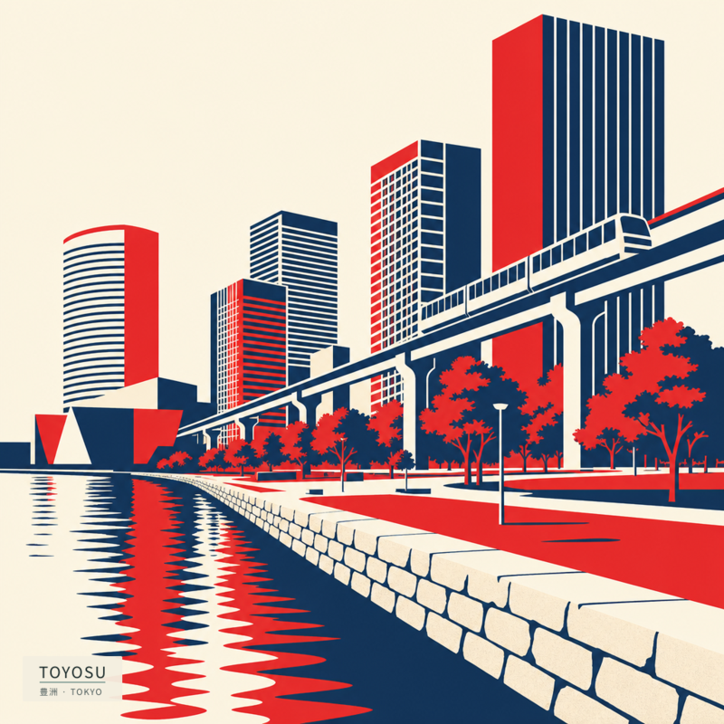 Toyosu(豊洲)のアートワーク