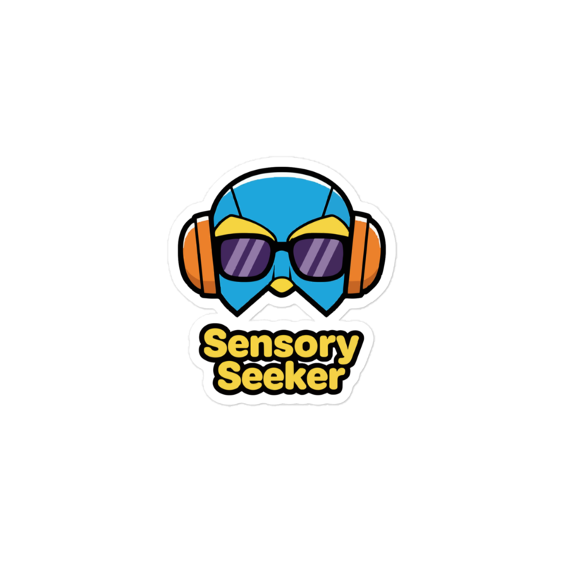 "Sensory Seeker" Kiss-Cut Sticker | Neurodivergent Laptop Decal | Autism ADHD Merch