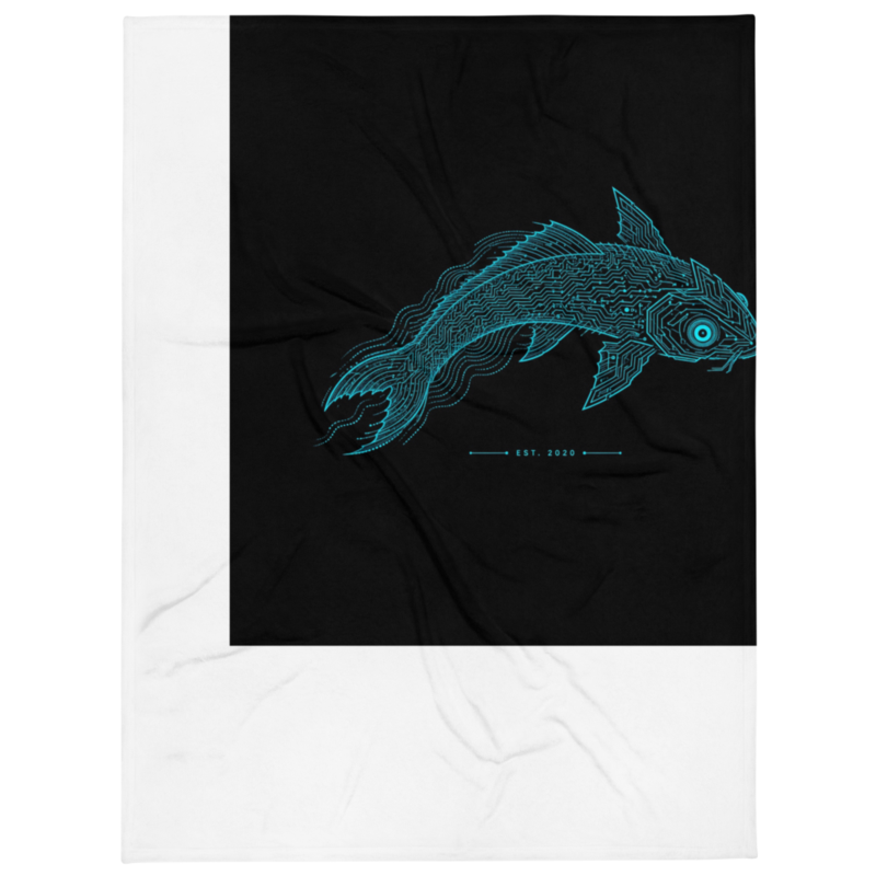 Circuit Koi Throw Blanket