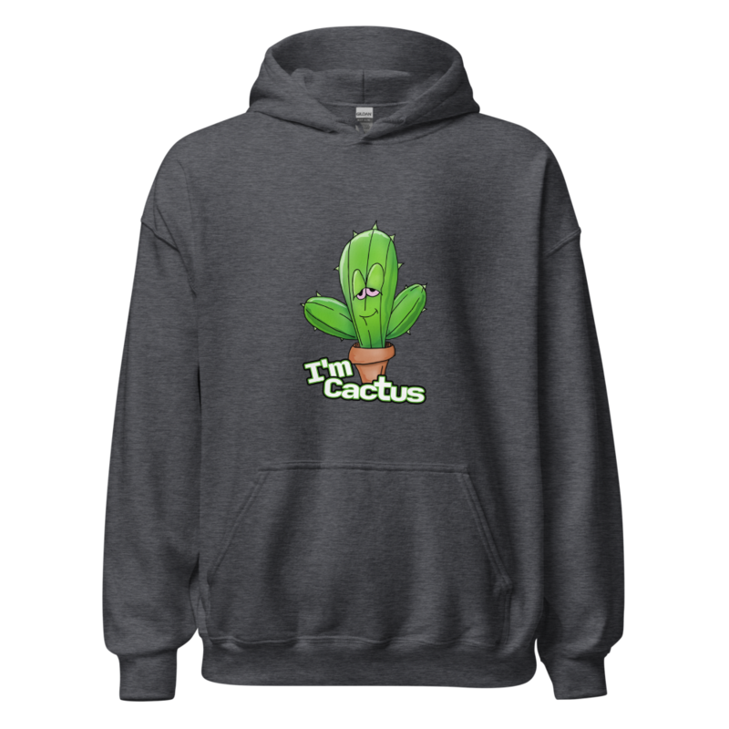 I'm Cactus Hoodie — Dark Heather