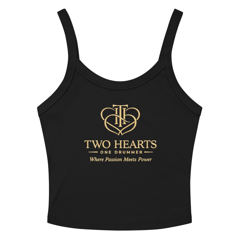 Two Hearts 1 Drummer Women’s Micro-Rib Tank Top