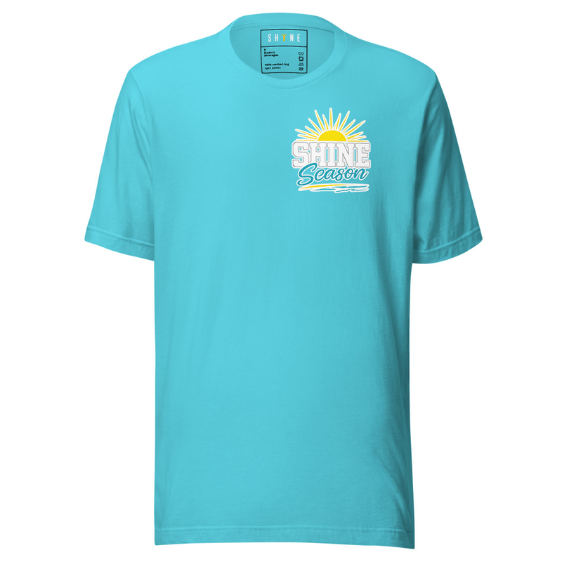 SHINE Season T-shirt – L, Turquoise