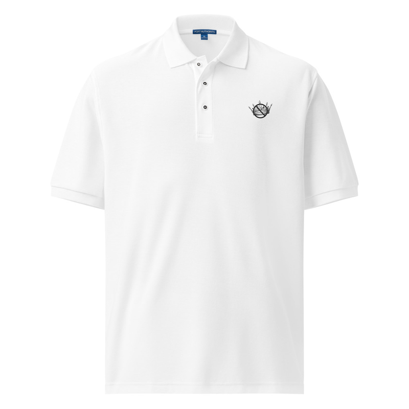 No Kings 2-Men's Premium Polo back