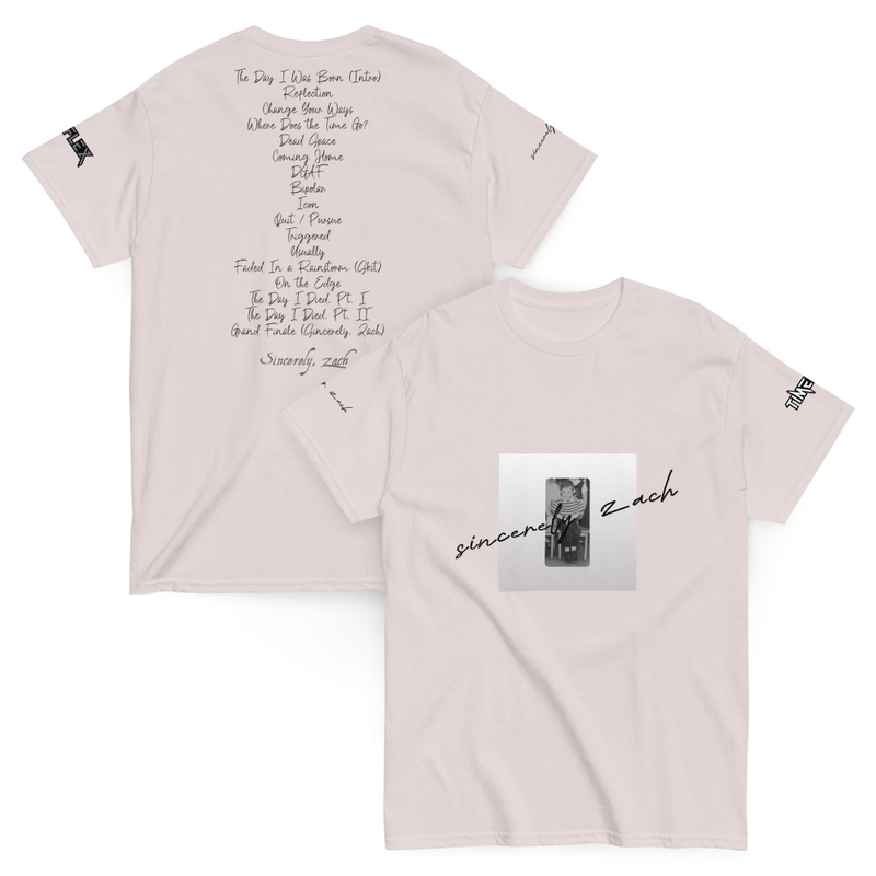 Sincerely, Zach Signature Tee