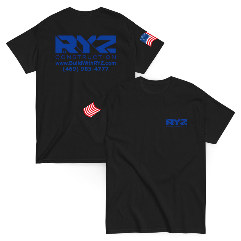 RYZ Construction Classic Unisex T-Shirt – M, Black