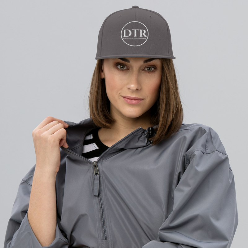 Snapback Hat White Logo