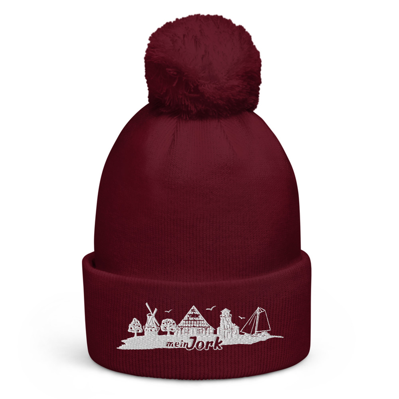 Bommelmütze Weißes Logo