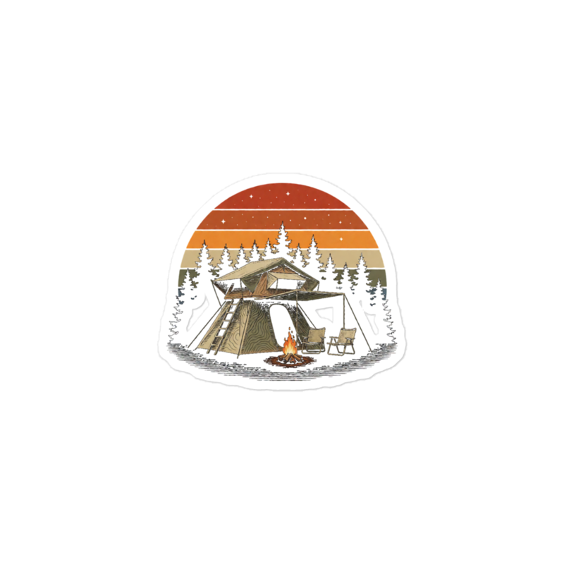 Basecamp Sticker mockup