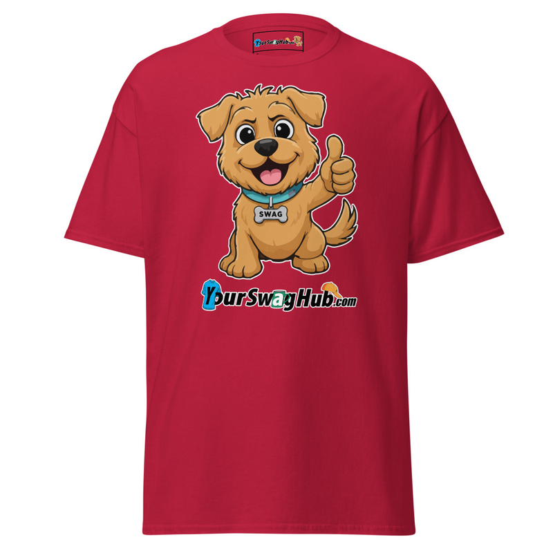 Swag | YourSwagHub.com Thumbs-up Classic Tee – S, Cardinal