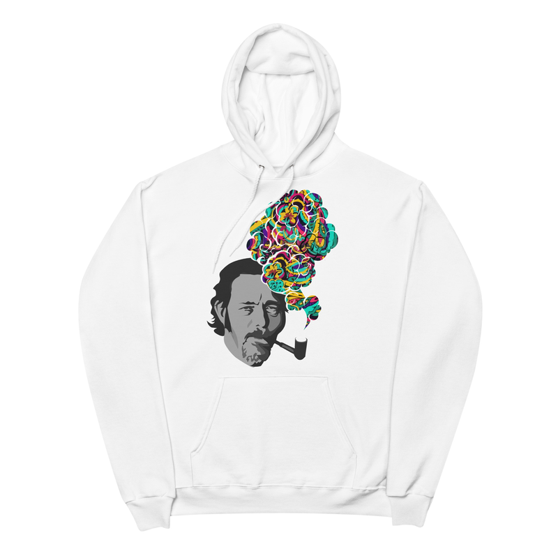 Alan Watts - Colorful Smoke - Zen Buddhism Unisex fleece hoodie