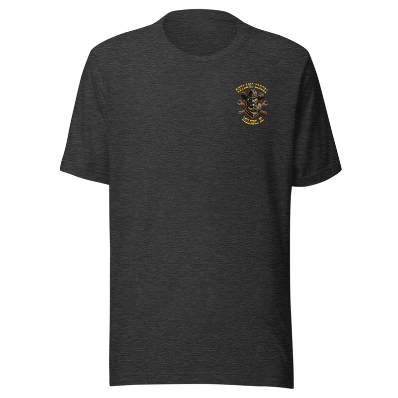 Outlaws Diesel Unisex t-shirt – XS, Dark Grey Heather