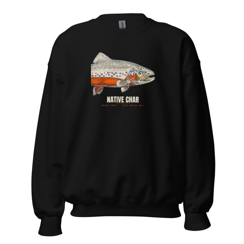 Native Char Crewneck — Fly Fishing merch