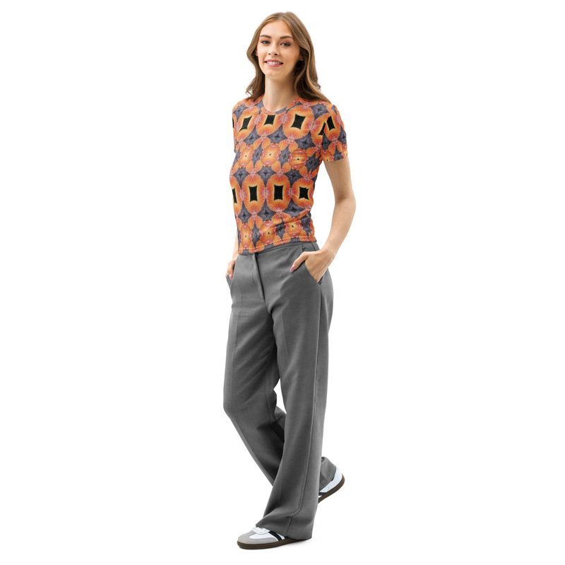 Women’s cotton crew neck t-shirt - Mushroom