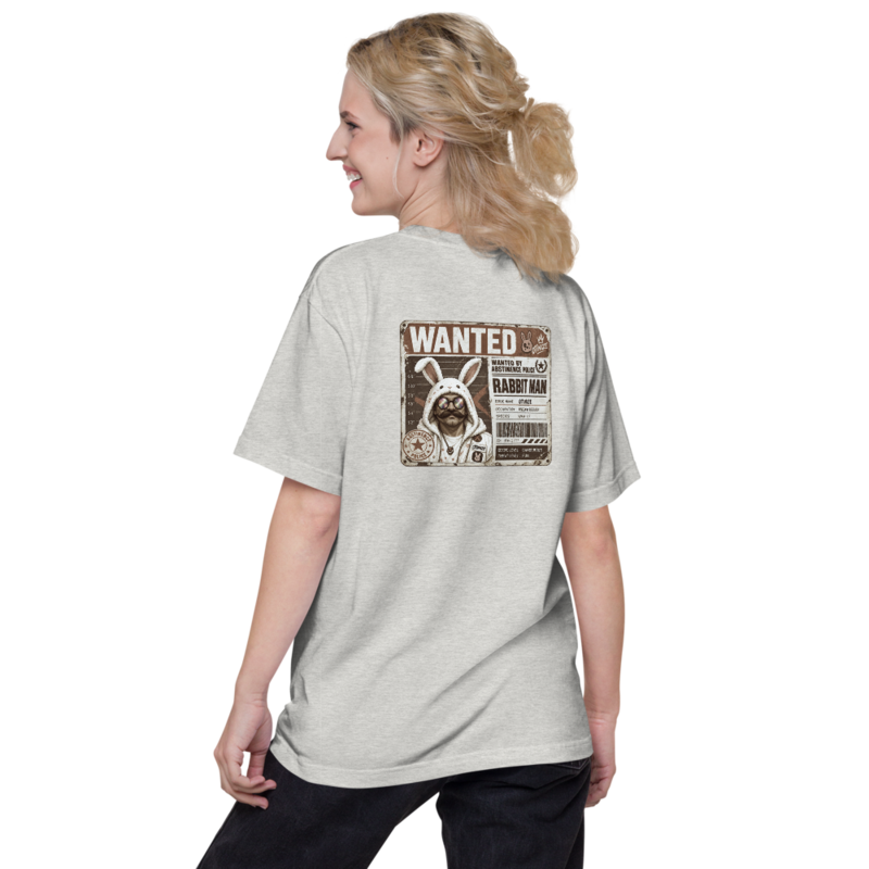 wanted バックプリント tee（ヘザーオートミール）