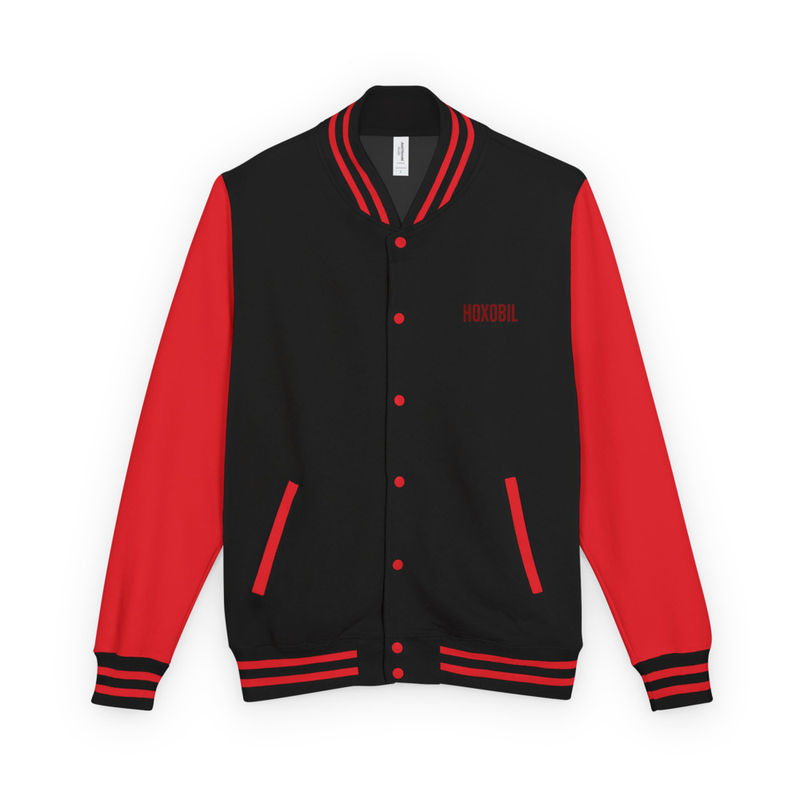 Heavyweight letterman jacket