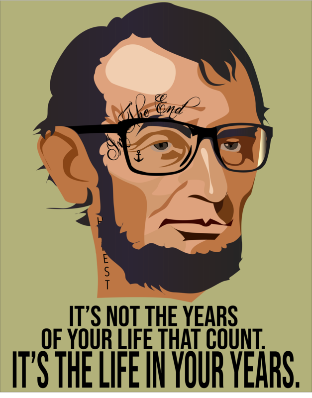 Punk Gothic - Abraham Lincoln - Tattoos Unisex fleece sweatshirt