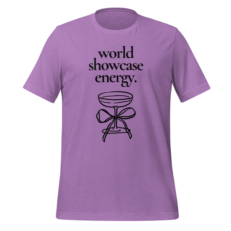 World Showcase Energy Tee – XS, Heather Team Purple