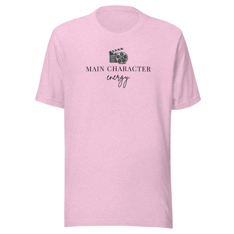 Main Character Energy Tee – XS, Heather Prism Lilac