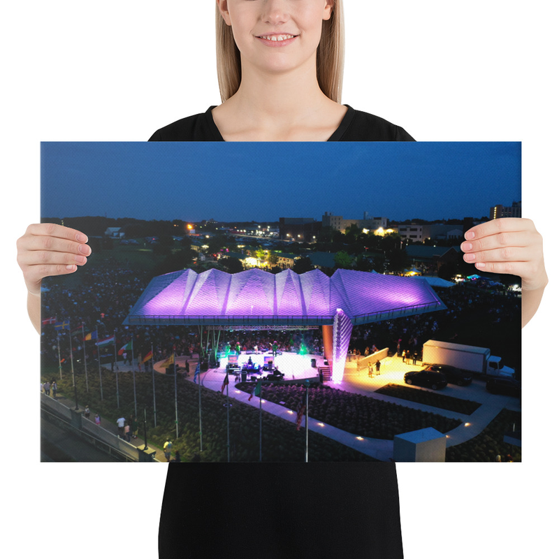 Black River Landing Amphitheatre at Night