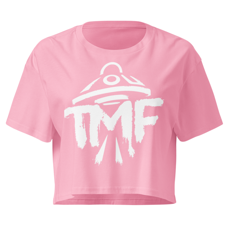 TMF X INVADERS OF THE UNIVERSE WOMENS CROP TEE