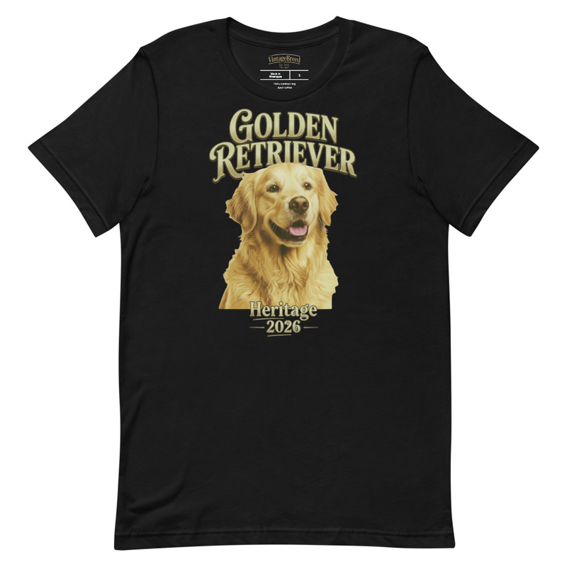 Heritage 2026 Golden Retriever Vintage T-Shirt vintage heritage dog shirt