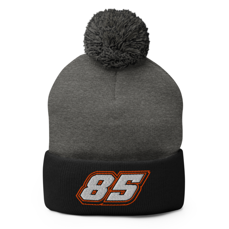 Jesse Strohl Number Pom-Pom Beanie