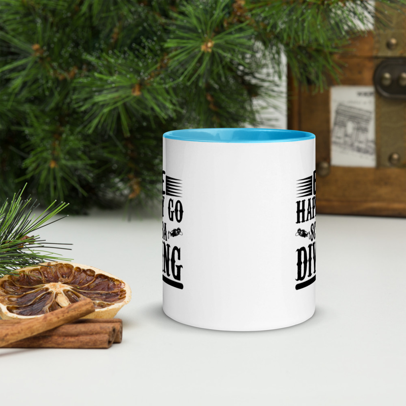 Be Happy, Go Scuba Diving coffee mug