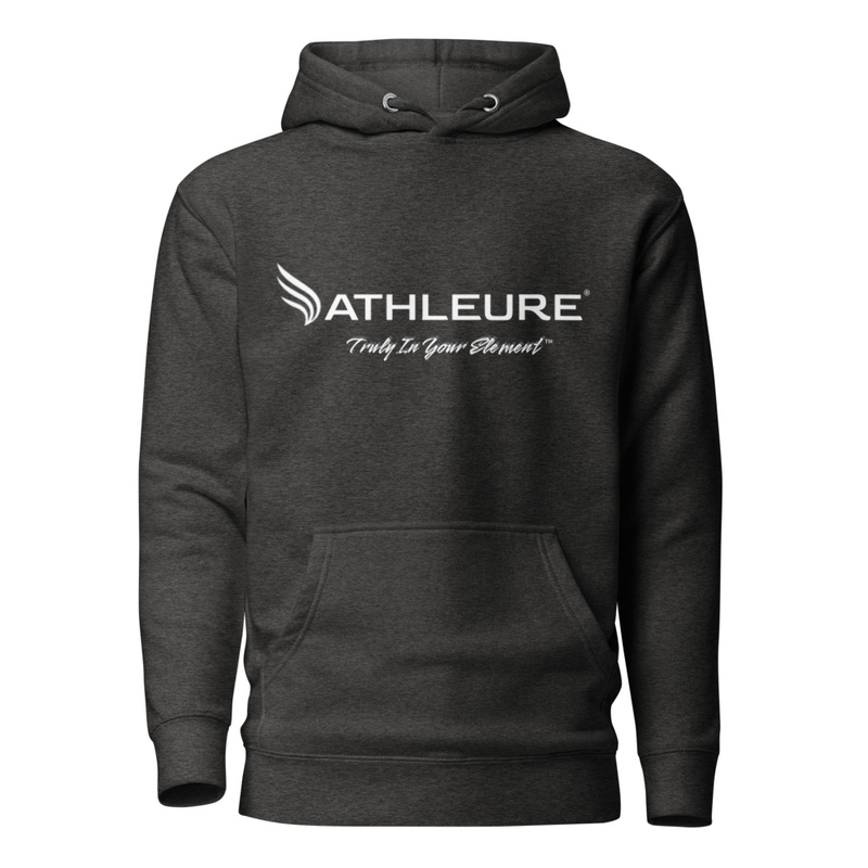 ATHLEURE® - Unisex Hoodie – S, Charcoal Heather