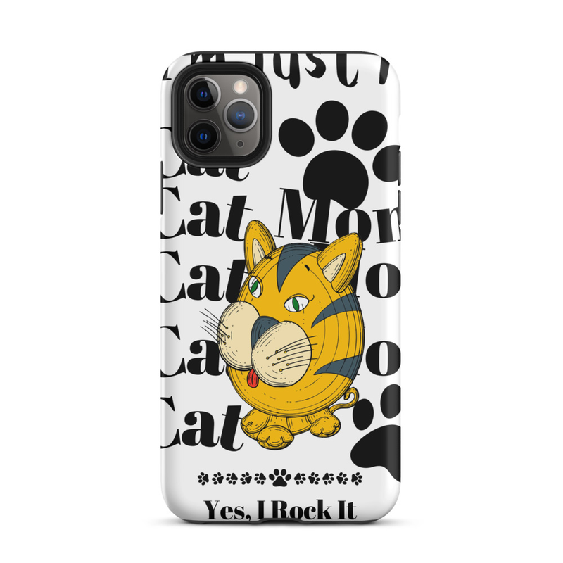 Tough Case for iPhone®: Just A Cat Mom – iPhone 11 Pro Max, Matte
