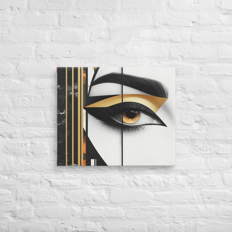 Contemporary Eye | Make Up Art on Canvas | Wall Art Decor