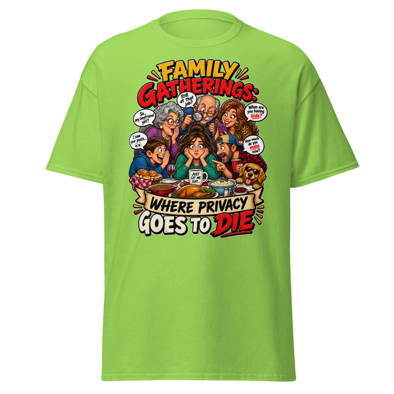 Family Privacy - Unisex classic tee – 2XL, Lime