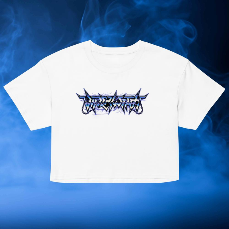 Crop Top- Lightning (Fuck Ride Destroy on back)