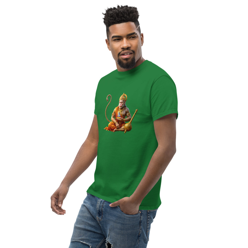Hanuman Meditation Tee – XL, Turf Green