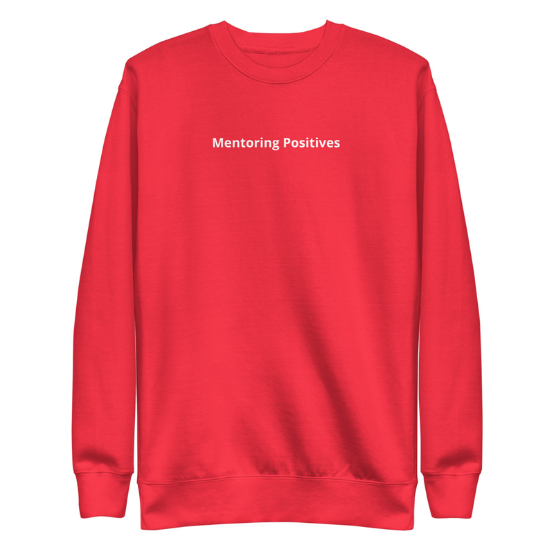 Unisex Positive Affirmations Crew Neck Sweatshirt – XL, Team Red