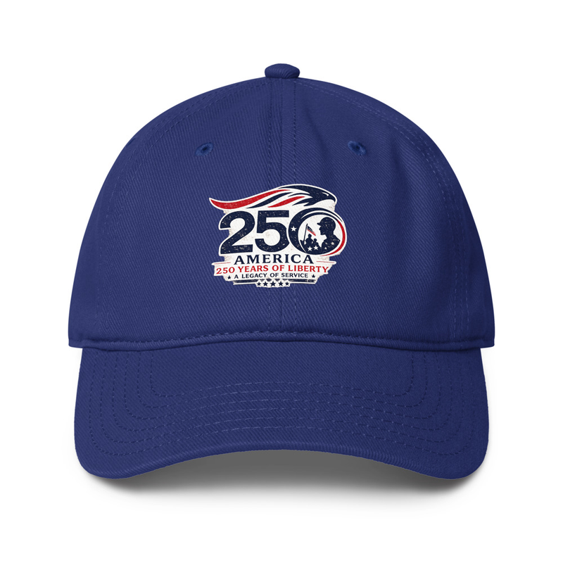 America 250 Tribute 2 Low-profile baseball cap – One size, Royal