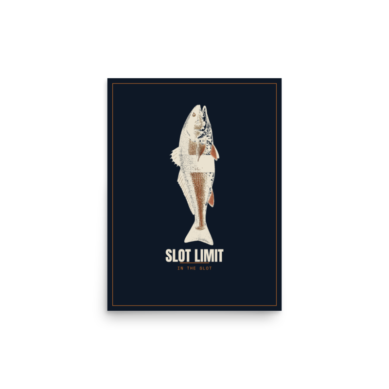 Slot Limit Poster — Kayak Fishing merch