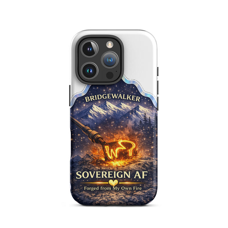 "Sovereign AF – Forged from My Own Fire" Tough Case for iPhone® – iPhone 16 Pro, Matte