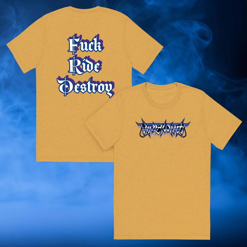 T Shirt - Lightning (Fuck Ride Destroy on back)