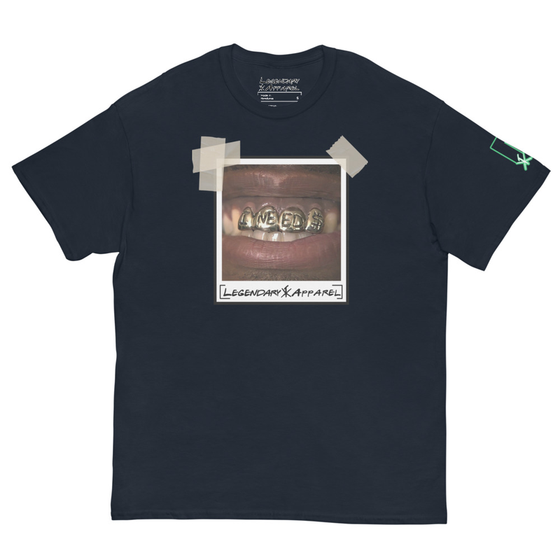 [  i need $ ] poLAroid tee – XL, Navy