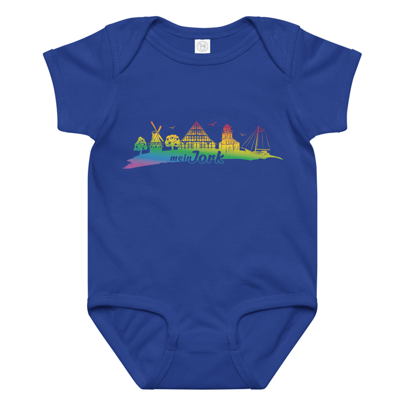Baby jersey Strampler Regenbogen