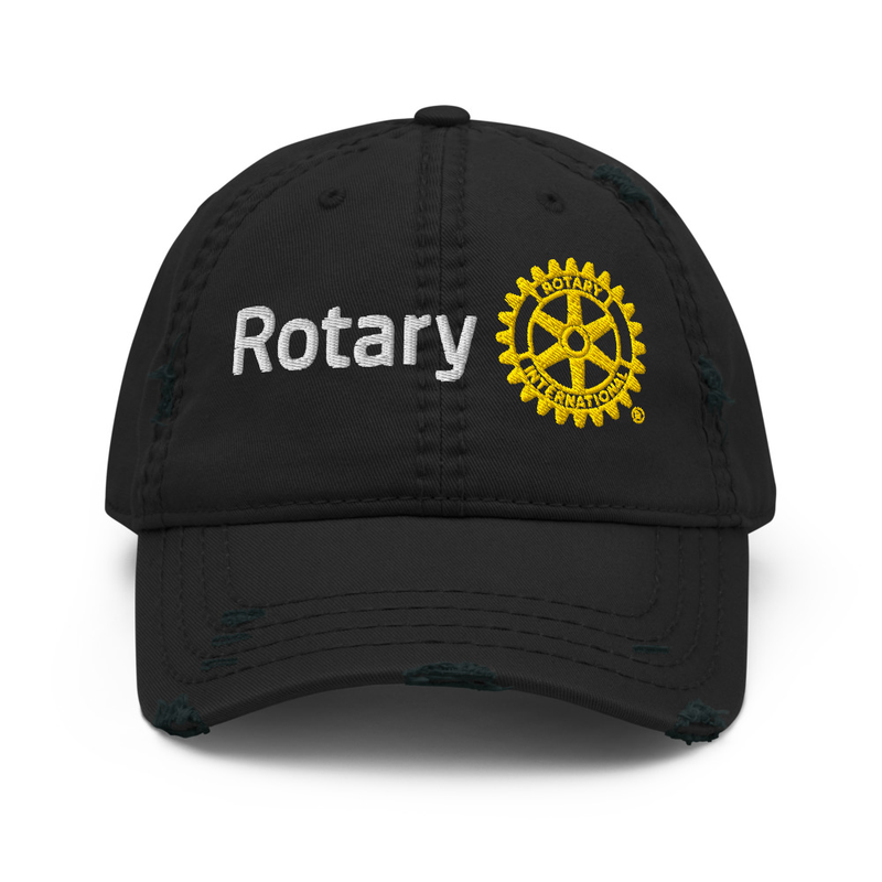 Rotary Distressed Dad Hat