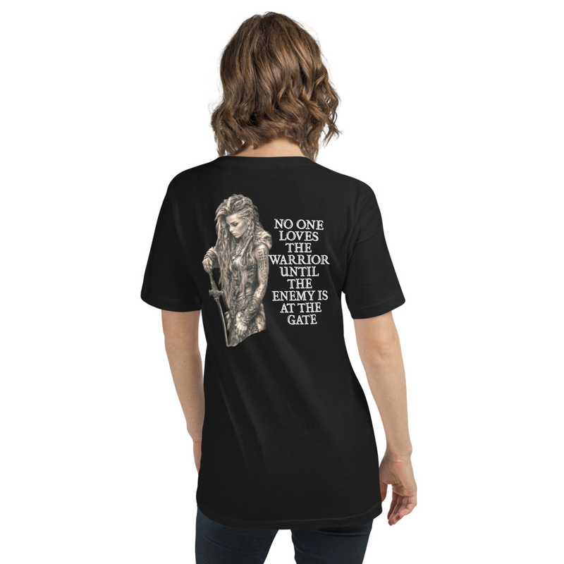 No one loves the warrior V-neck